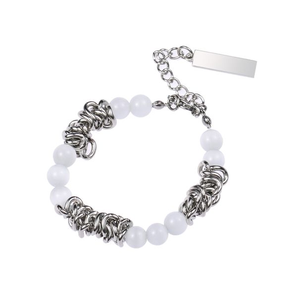 Simple personality cat's eye stone thorn necklace light luxury cold style men and women niche high end couple necklace bracelet_ipsvogv.com