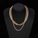 Hip Hop Fashion Full Diamond Rugby Alloy Pendant Square Sugar Cuban Tennis Fried Dough Twists Chain Men's Necklace_ipsvogv.com