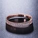 Simple and fashionable popular champagne gold plated trendy rings high quality zircon jewelry_ipsvogv.com