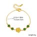 Fashion niche vintage style everything diamond plated plum stainless steel accessory chain bracelet_ipsvogv.com