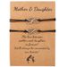 New Mother's Day Bracelet Creative Personality Woven Metal 8 Character Love Card Bracelet 2 Piece Set_ipsvogv.com