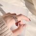 He Family Pig Nose Chain Pure Silver For Women, Japan South Korea, Simple Versatile, Paired Diamond Interlocking, Index_ipsvogv.com