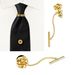 Men's Jewelry Shirt Collar Pin Pure Copper K Color Preserving High End Suit Collar Buckle Metal Braided Brooch_ipsvogv.com