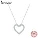 Ready Stock BAMOER Necklaces For Women, D Color VVS1 Moissanite Sterg Sier Minimalist Heart Pendant Necklace Engagement Jewel_ipsvogv.com