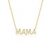 S Sterling Silver Electroplated 14K Glossy Mama Letter Pendant For Mother's Day Necklace, Women's Ins Style Minimalist_ipsvogv.com