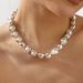 12335 new temperament pearl collarbone chain elegant bride wedding high-end necklace for women_ipsvogv.com