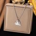 INS Style Simple Big Love Fried Dough Twists Chain Titanium Steel Fadeless Pendant Necklace Jewelry_ipsvogv.com