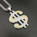 Hip Hop Jewelry Dollar Gold Plated Titanium Steel/Stainless Steel Pendant_ipsvogv.com