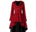 Women's Clothing Autumn new retro mid length windbreaker for women Gothic style jacket large size women's clothing_ipsvogv.com