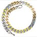 Men's Jewelry Fashion Jewelry Colorful Diamond Stainless Steel Cuban Necklace Niche Design Light Luxury Titanium Steel Hip Hop Jewelry_ipsvogv.com
