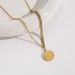 Rose Brand Necklace Female Ins Titanium Steel Colorless Gold Same Style Rose Pendant French Style_ipsvogv.com
