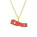 stainless steel retro oil drop Nepal map necklace men and women couples ethnic style hot selling accessories_ipsvogv.com