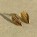 Fashionable INS Temperament Single Product Commuting Versatile Titanium Steel Pearl Shell Earrings_ipsvogv.com