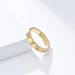 Light luxury style love diamond titanium steel ring for women K gold fashion design pinky ring_ipsvogv.com