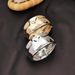 Exaggerated jewelry, metal concave convex feeling, alloy spring opening bracelet, trendy and cool layered hand jewelry_ipsvogv.com