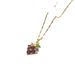 French Necklace Female Sen Midsummer Grape Zircon Necklace Titanium Steel Lock Bone Chain Jewelry_ipsvogv.com