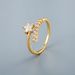 INS Trendy Korean Version Of Zircon Micro Inlaid Zircon Star Pearl Ring Female Design Temperament Index Finger Ring Open Design_ipsvogv.com