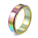 Titanium steel colorful rotating ring dazzling rainbow ring _ipsvogv.com