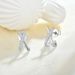 Geometric cross X zircon earrings s925 silver plated rose gold earrings female jewelry silver jewelry_ipsvogv.com