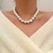4-12MM Glass Pearl Necklace Texture Collar Chain Women's French Small Fragrance Versatile_ipsvogv.com