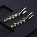 Light Luxury Fashion Natural Peridot Earrings Earrings Design Sense S925 Silver Inlaid Natural Gemstone Earrings Earrings_ipsvogv.com