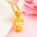 3D Hard Buddha Hotan Jade Pendant Feminine Temperament Imitate Gold Inlaid Jade Maitreya_ipsvogv.com