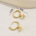 Personalized Fashion Earrings For Women, Eight Pointed Star Inlaid Zircon Design Earrings, Simple And Versatile Ear Buckles_ipsvogv.com