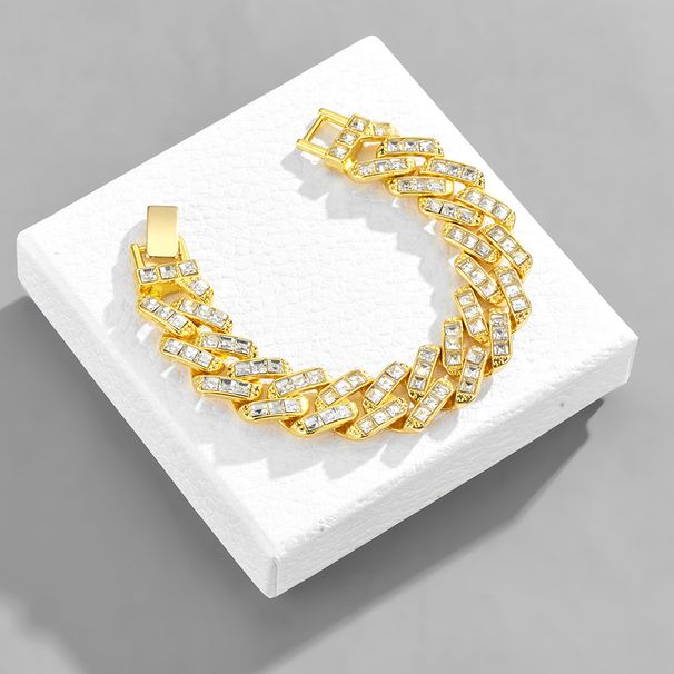 Niche design hip hop full diamond Cuban chain men 16mm hip hop hiphop accessories_ipsvogv.com