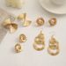 New Irregular Korean Style High-end Sense Elegant Drop Earrings Exaggerated Gold Studs_ipsvogv.com