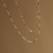 Black And White Drop Adhesive Titanium Steel Necklace For Women, Niche Fashion Design, Commuting Jewelry, Women's Thin_ipsvogv.com
