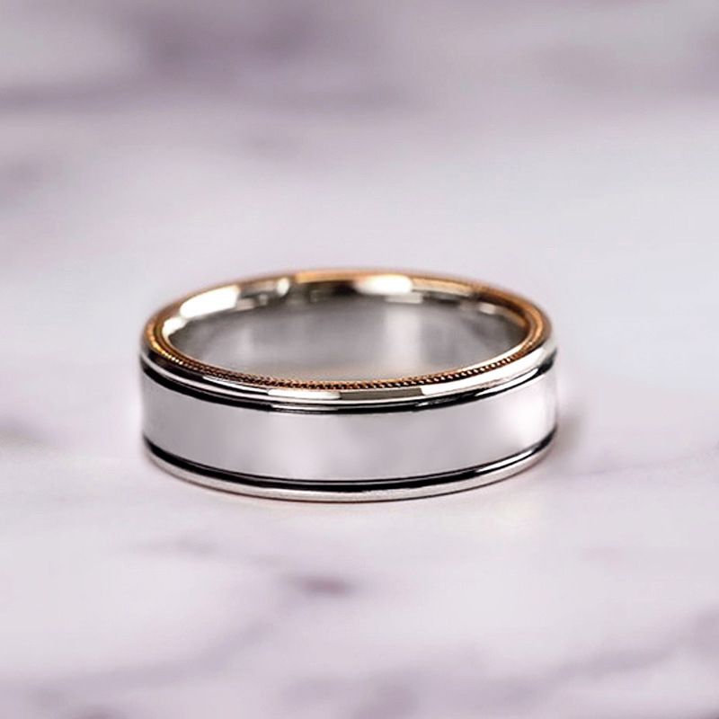 Cao Shi's Three Piece Set Of Rose Gold Colored Sparkling Zircon For Women's Luxury Engagement Ring_ipsvogv.com