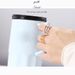Women's Jewelry Stainless Steel Simple 15MM Coil Open Diamond Ring Personality All Match_ipsvogv.com