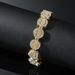 New Hip Hop Full Diamond Smiling Face Bracelet Trendy and Cool Nightclub Bounce Men's Handicraft_ipsvogv.com
