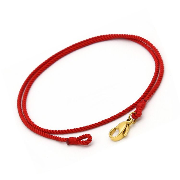 Wearable Transfer Beads Soft Fried Dough Twists Men's And Women's Pendant Red Pure Hand Woven Necklace Replacement Rope_ipsvogv.com
