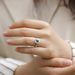 Cultivated Emerald Ring S925 Silver Inlaid With Smooth Colored Gemstone Open Finger Ring Retro Light Luxury_ipsvogv.com