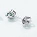 Egg Shaped Natural Water Grass Agate Earrings S925 Silver Six Claw Inlaid Green Moss Stone Earrings Simple And Fashionable_ipsvogv.com