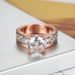 Women's Alloy Plated 14k Rose Gold Colored Ring Jewelry_ipsvogv.com