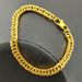 Bracelet Stainless Steel Yellow Tone Chain Classics Lobster Buckle-5mm Width for Woman_ipsvogv.com