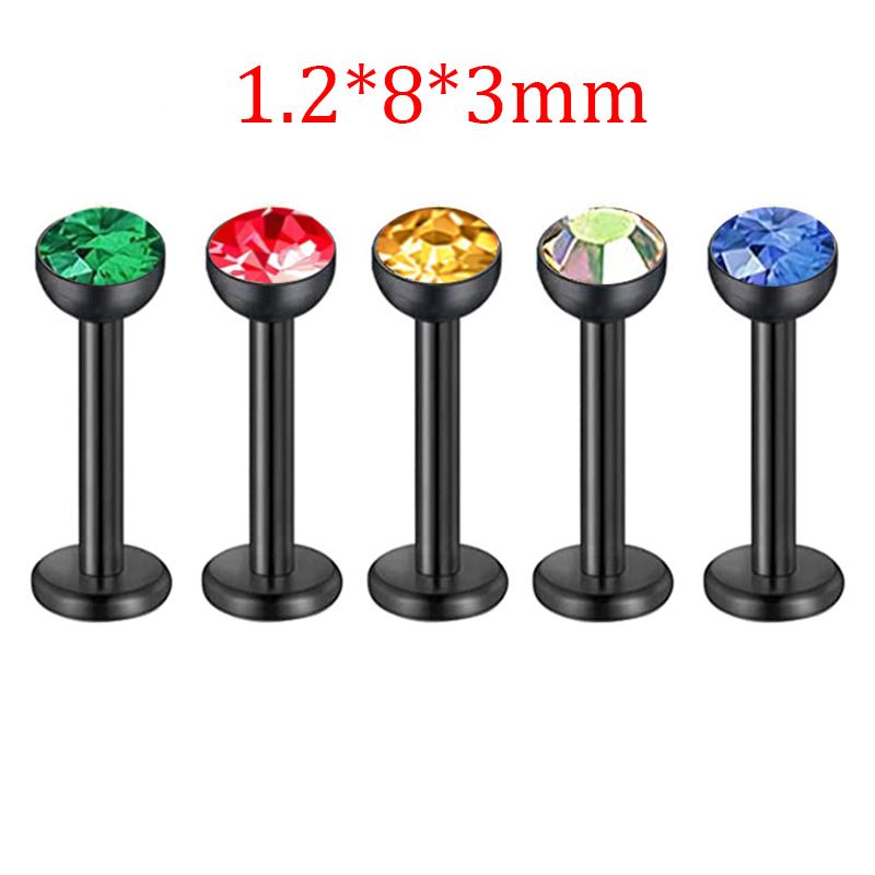 5 Sets Acrylic Inner Outer Teeth Stainless Steel Lip Jewelry Ear Bone T-shaped Eyebrow Nose Nail Piercing Ornament_ipsvogv.com