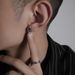 Black And White Dazzling Star Chain Men's Earrings, Personalized, Fashionable, Simple Trend, Trendy Earring Design,_ipsvogv.com