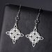 1 Pair Vintage Style Witch Knot Color Block Plating Hollow Out Stainless Steel Drop Earrings_ipsvogv.com