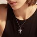 Retro Butterfly Cross Pendant Necklace Female S Sterg Sier Jewelry Processing_ipsvogv.com
