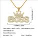Cool hip-hop full diamond crown letter necklace trendy personality exaggerated long accessory pendant_ipsvogv.com
