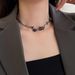 Dark Wind Mountain Camellia For Women, Versatile Fashion Network, Red Tide Flow, Collarbone Chain, High End Niche_ipsvogv.com