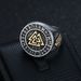 Men's Celtic Knot Viking Norse Triangle Symbol Valknut Ring_ipsvogv.com