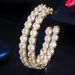 Cao Shi International, Zhang Ziyi, Star, Same Style C-shaped, Premium, Magnificent Earrings, Oversized and_ipsvogv.com