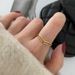 Gold Genuine Gold Electroplating, High-end Feel Crown Line Plain Ring, Metal Texture Ring_ipsvogv.com