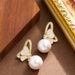 Exquisite Fashionable Diamond Inlaid Zircon Oil Drop Butterfly Pearl Pendant With Feminine Temperament, Simple And_ipsvogv.com