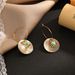 Women’s Jewelry Set Fashion Supply Of Natural Shell Earrings Ins Niche Design High End Artificial Turquoise Earrings Jewelry For Women_ipsvogv.com