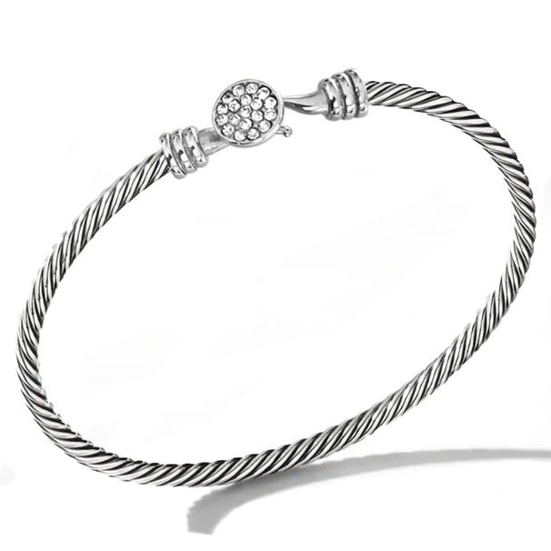 Bracelets & Bangles Stainless Steel Bracelets Light Luxury Zircon Retro Fashion Stainless Steel Diamond Bracelet_ipsvogv.com